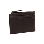 Brown Leather Card Wallet 여성용, detail view 4