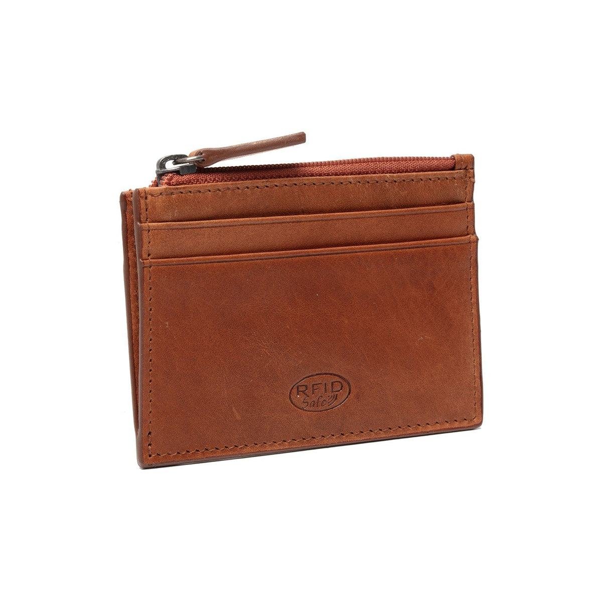 Cognac Leather Card Wallet 여성용, detail view 5