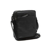 Alva Full-Grain Leather Crossbody Bag 남성용 in Classic 100% Full-Grain Leather - Full Exterior Front Profile View | Buy Online