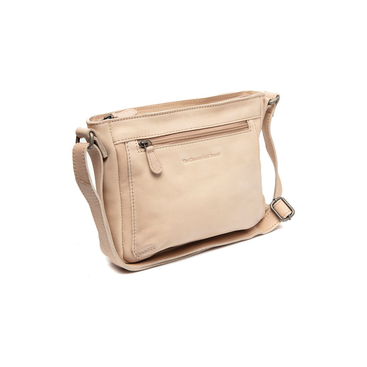 Aston Full-Grain Leather Crossbody Bag 여성용 in Classic 100% Full-Grain Leather - Full Exterior Front Profile View | Buy Online
