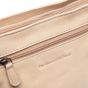 Aston Full-Grain Leather Crossbody Bag 여성용 - Structured Side Profile Showing Gusset Depth &amp; Expansion Capacity