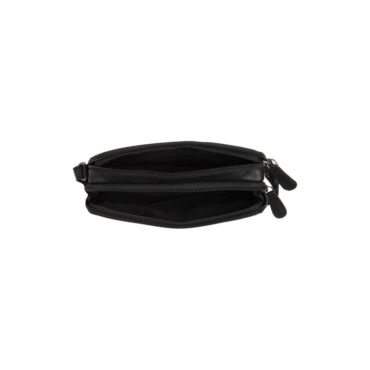 
Solid Antique Brass Hardware & Heavy-Duty Dual Zipper Detail on Ellon 가죽 크로스백