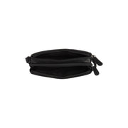 
Solid Antique Brass Hardware & Heavy-Duty Dual Zipper Detail on Ellon 가죽 크로스백