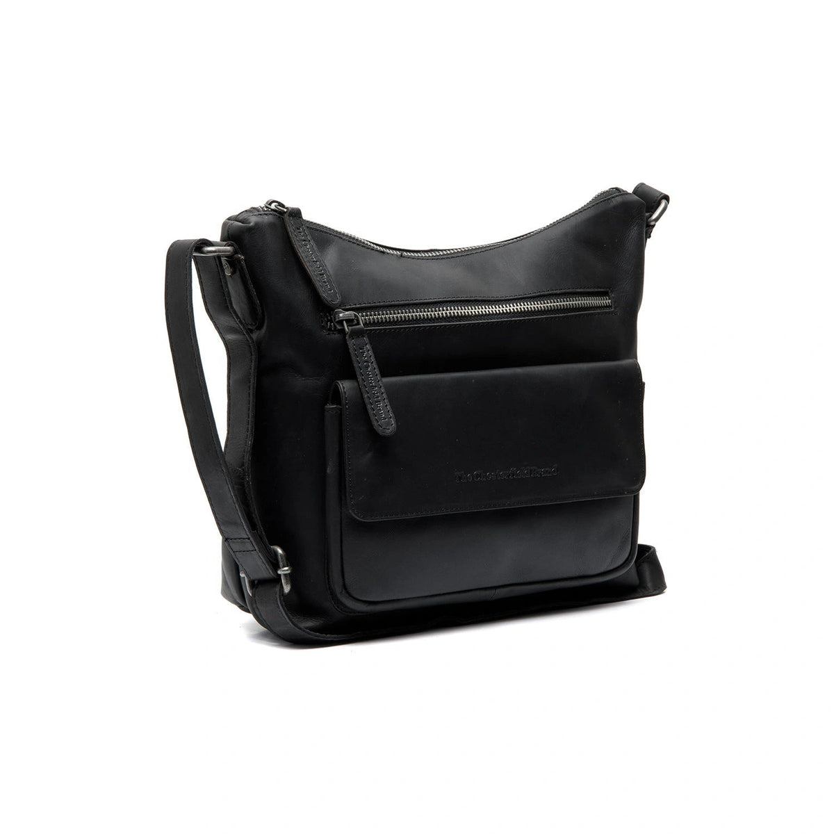 Hailey Full-Grain Leather Crossbody Bag 여성용 in Classic 100% Full-Grain Leather - Full Exterior Front Profile View | Buy Online