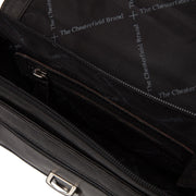 Solid Antique Brass Hardware &amp; Heavy-Duty Dual Zipper Detail on Lucca Full-Grain Leather Crossbody Bag 여성용
