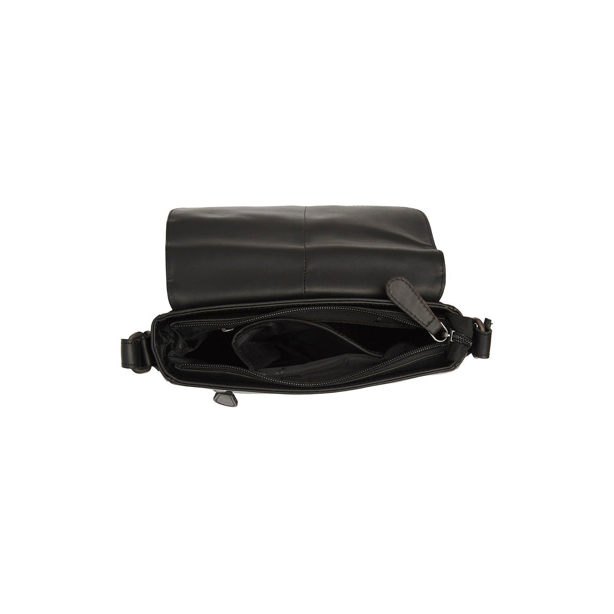 
Solid Antique Brass Hardware & Heavy-Duty Dual Zipper Detail on Lucian 가죽 크로스백