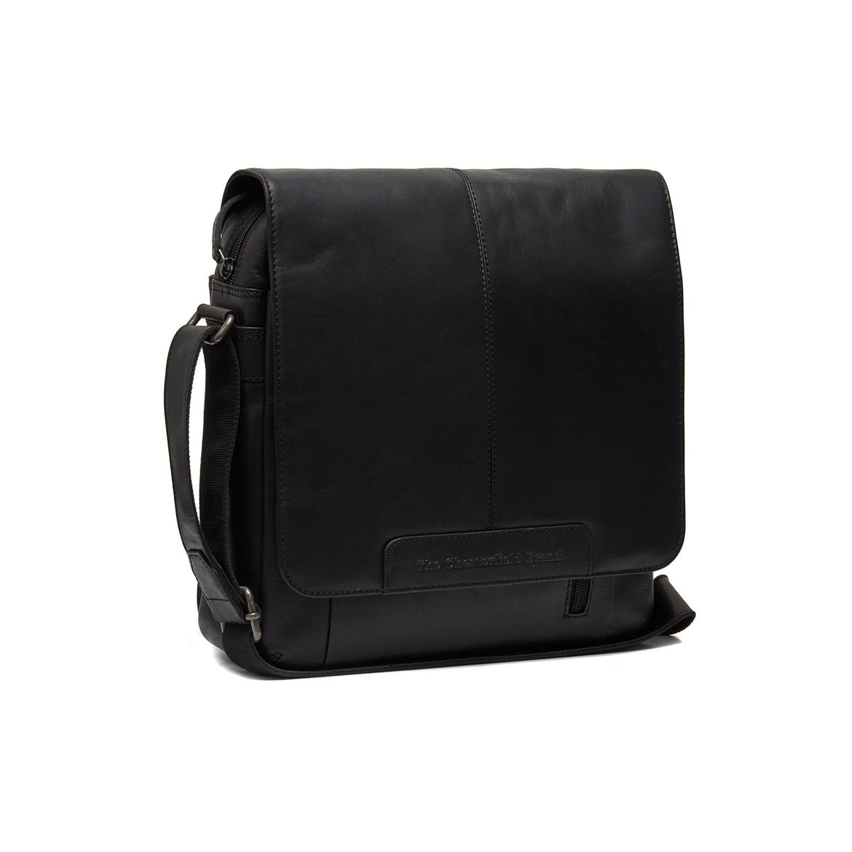Raphael Full-Grain Leather Crossbody Bag 남성용 in Classic 100% Full-Grain Leather - Full Exterior Front Profile View | Buy Online
