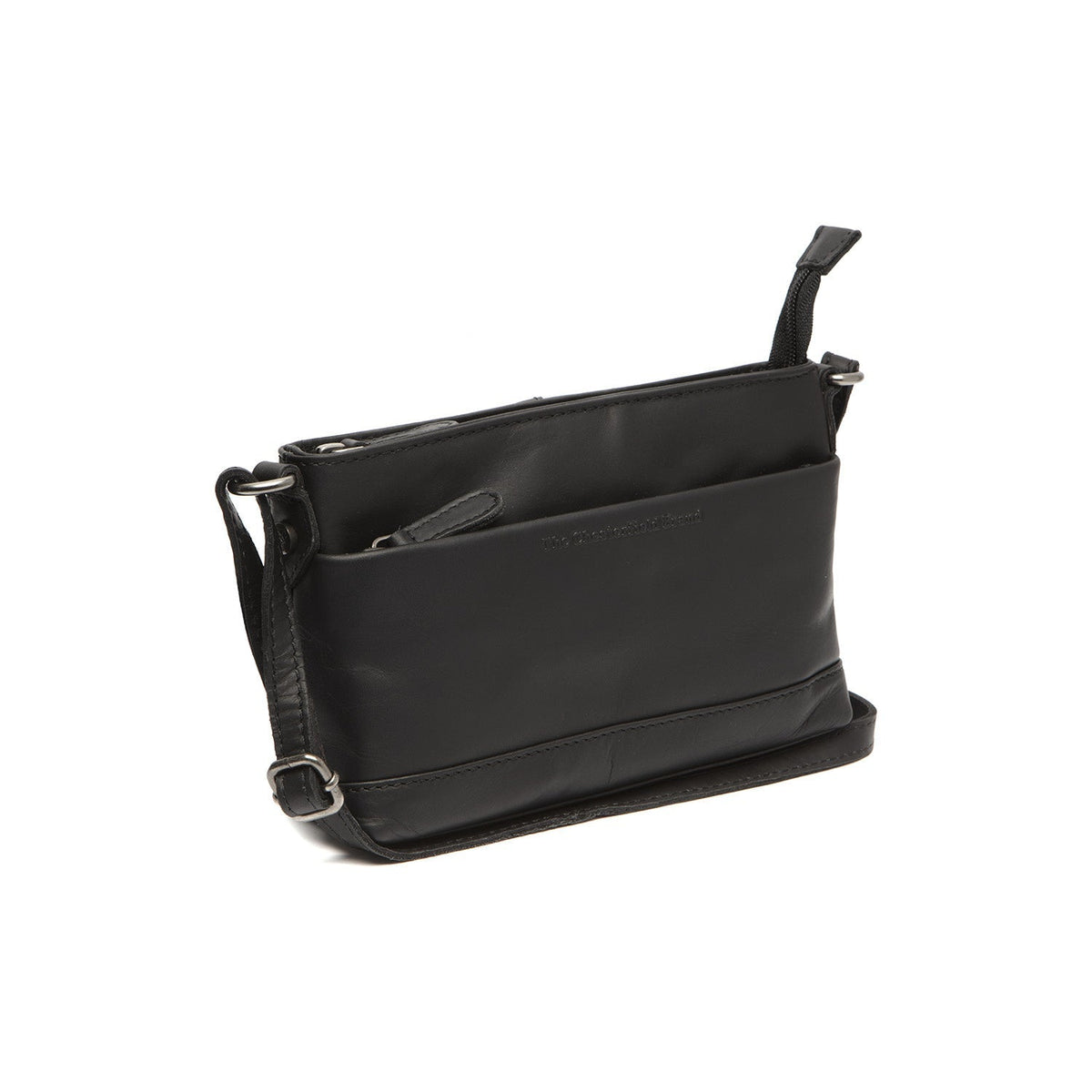 Salerno Full-Grain Leather Crossbody Bag 여성용 in Classic 100% Full-Grain Leather - Full Exterior Front Profile View | Buy Online