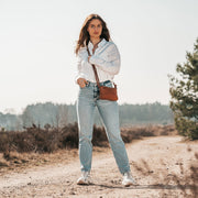 Salerno Full-Grain Leather Crossbody Bag 여성용 – alternate product view 3