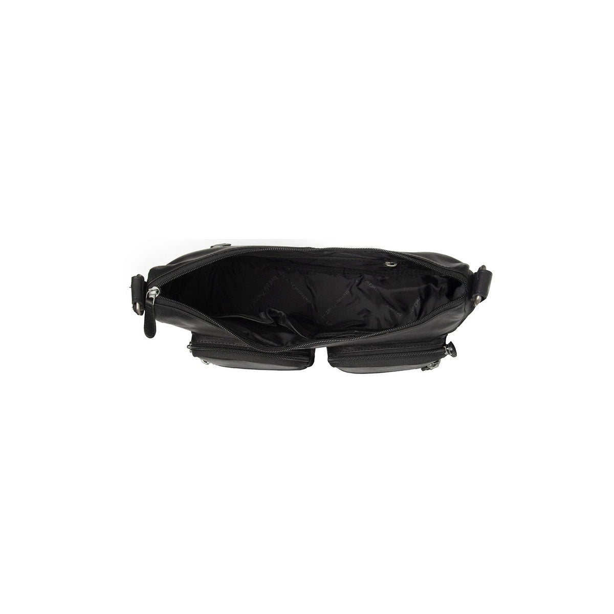 
Solid Antique Brass Hardware & Heavy-Duty Dual Zipper Detail on Valenora 가죽 크로스백