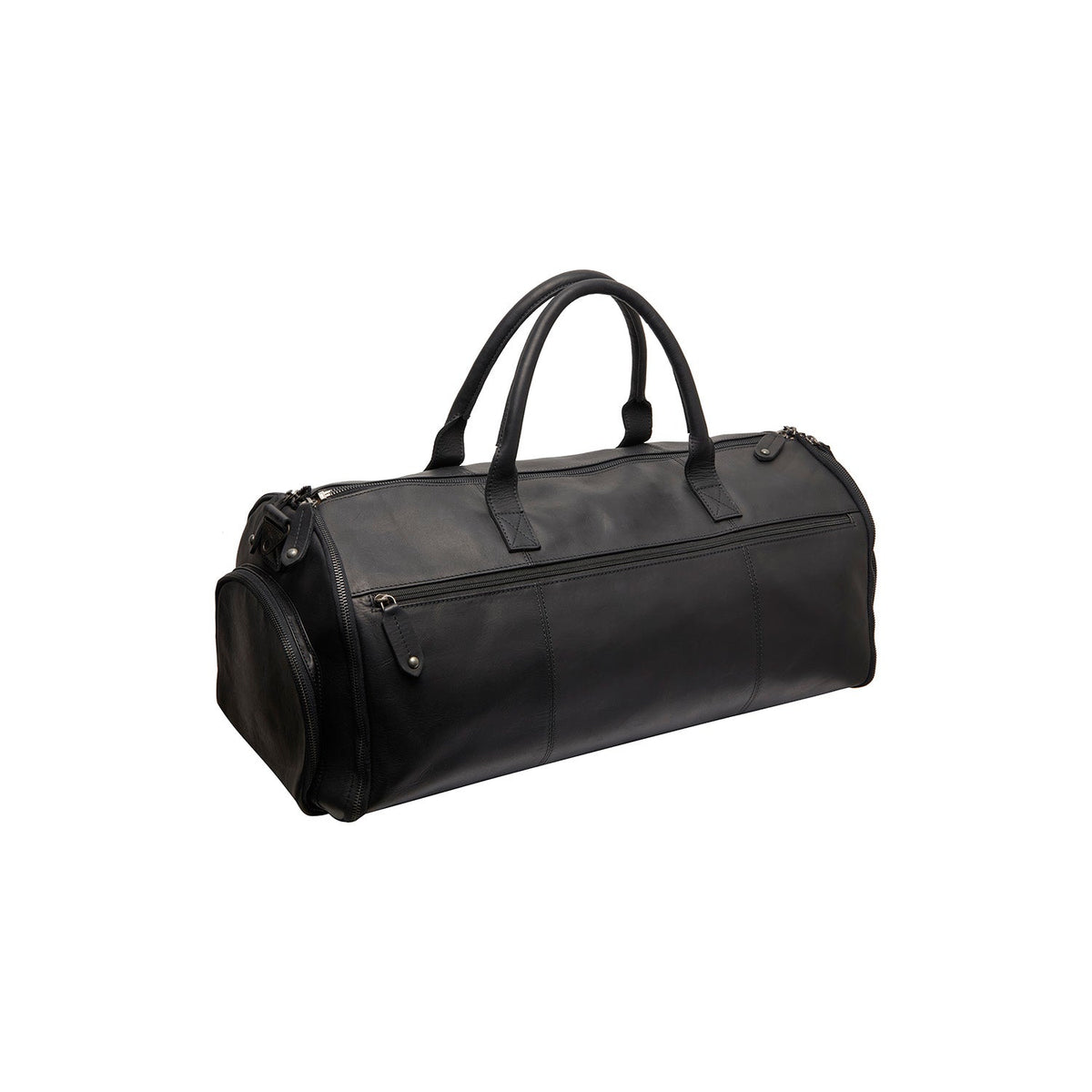 Tailored Rib Cuffs &amp; Hem Craftsmanship Construction Detail on Leather Garment Bag Finlay 여성용
