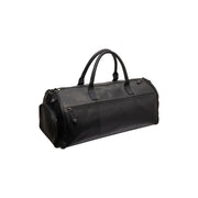 Tailored Rib Cuffs &amp; Hem Craftsmanship Construction Detail on Leather Garment Bag Finlay 여성용