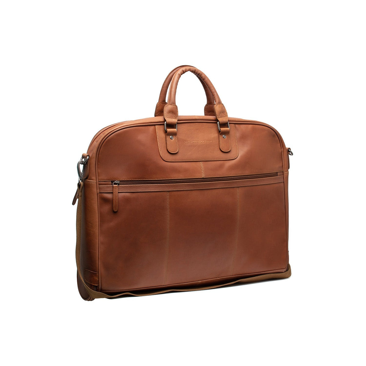 Cognac Leather Garment Bag Josh 여성용, front view