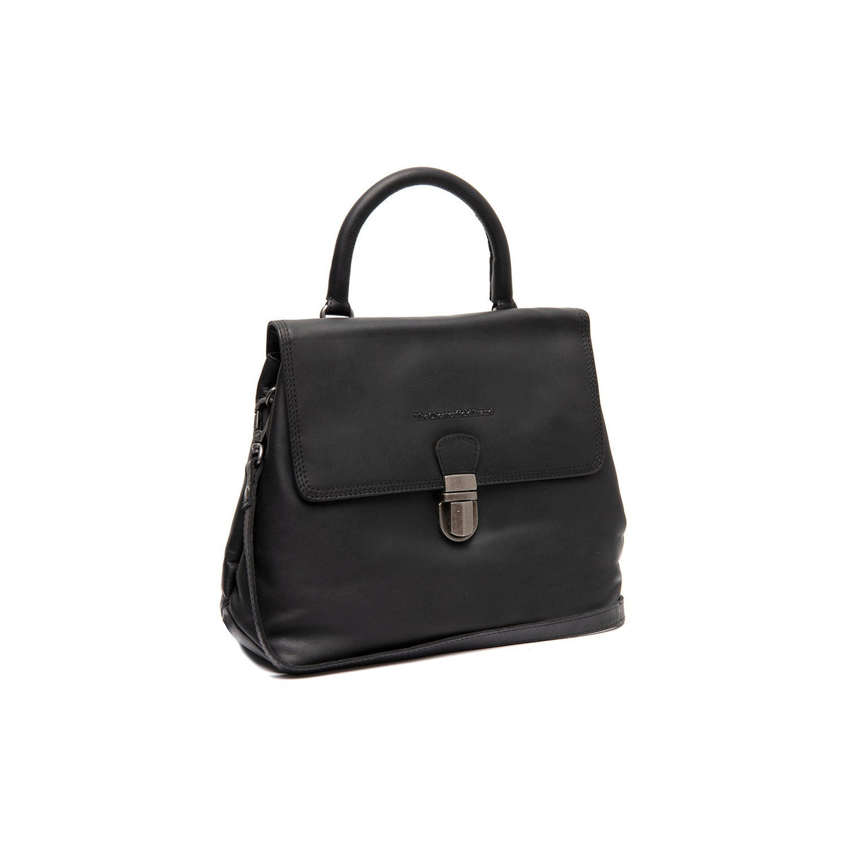 Angera Full-Grain Leather Handbag 여성용 in Classic 100% Full-Grain Leather - Front Profile View &amp; Tailored Silhouette | Buy Online