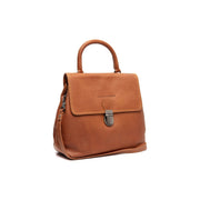 Tailored Rib Cuffs &amp; Hem Craftsmanship Construction Detail on Angera Full-Grain Leather Handbag 여성용