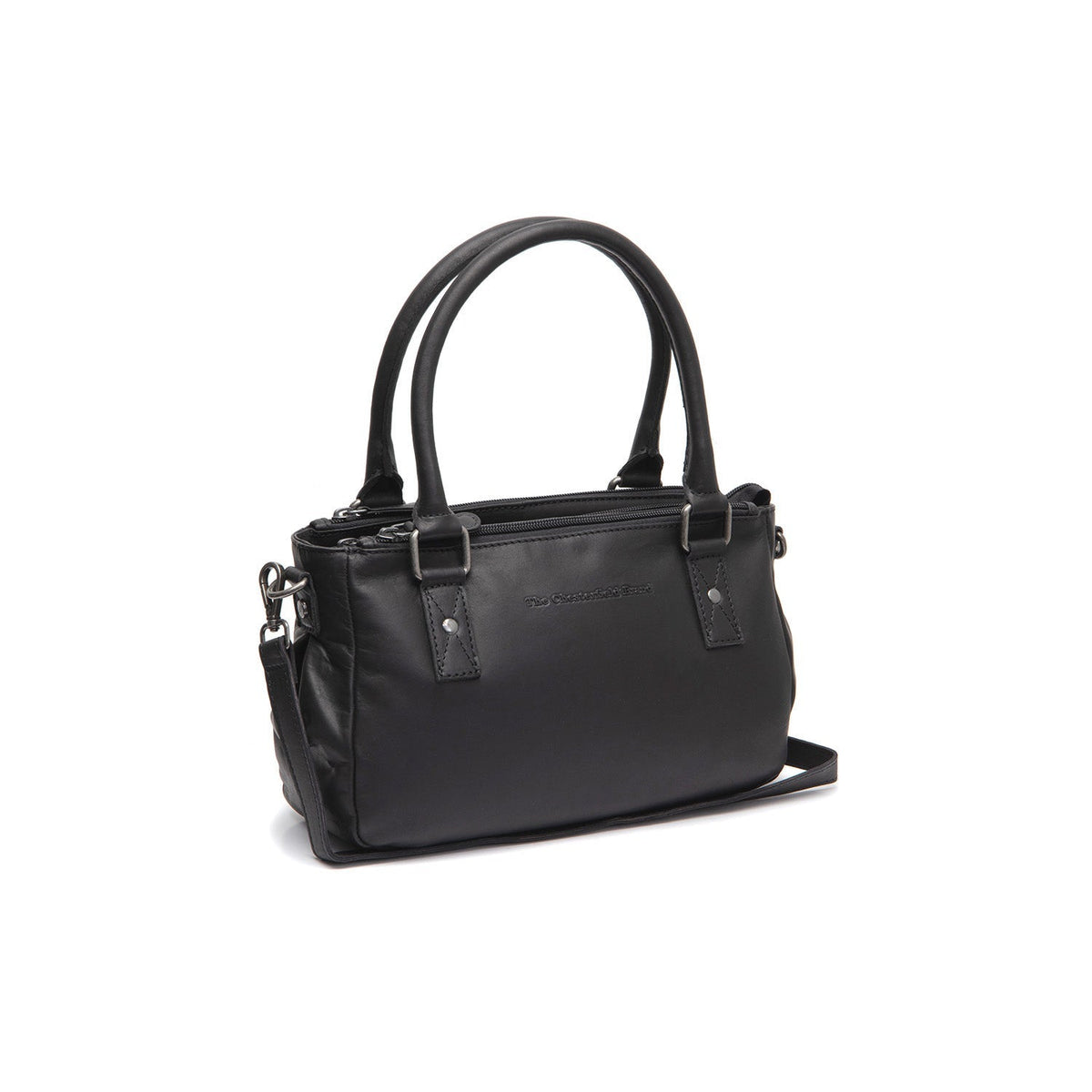 Fenja Full-Grain Leather Handbag 여성용 in Classic 100% Full-Grain Leather - Front Profile View &amp; Tailored Silhouette | Buy Online