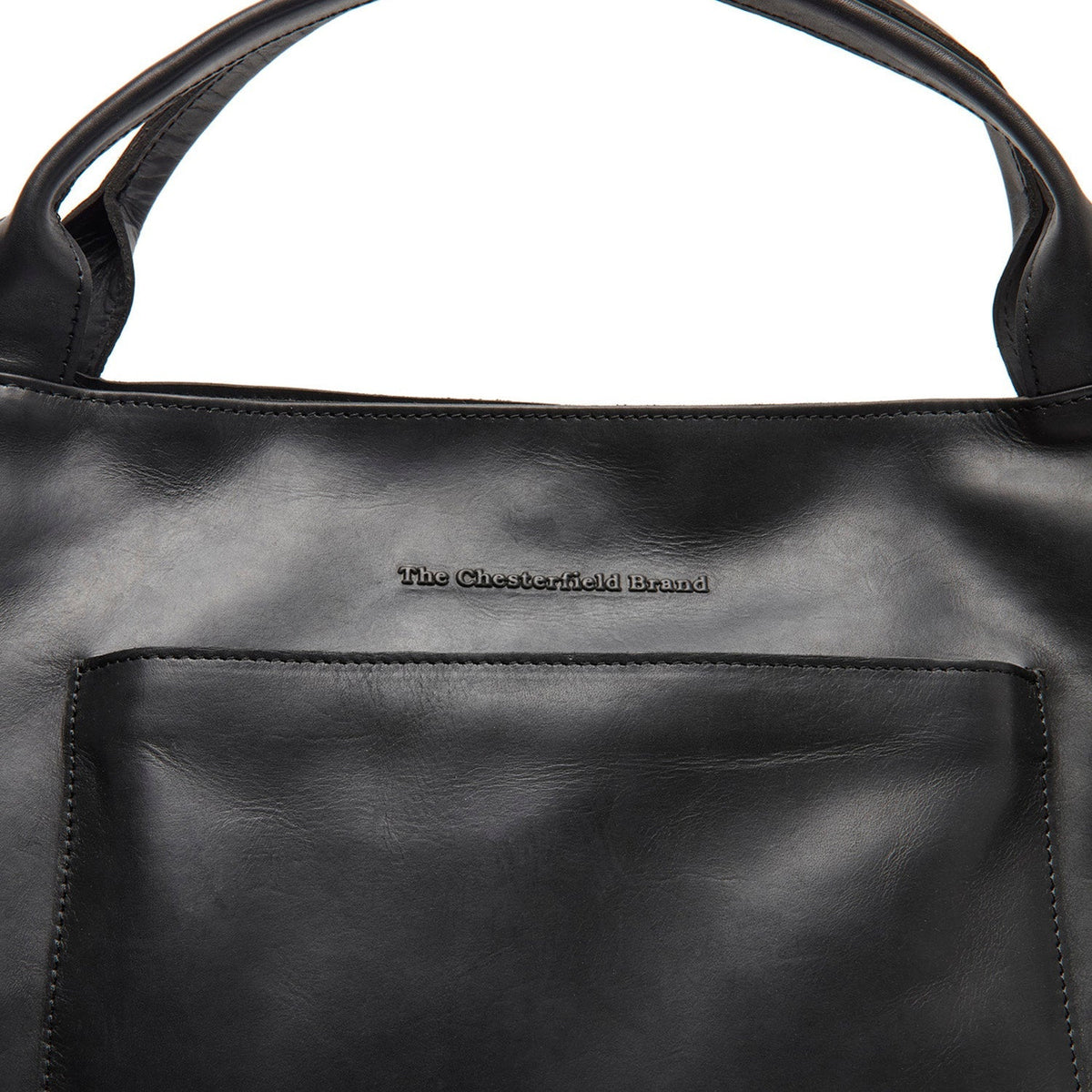 
Classic 100% Full-Grain leather Goods - 어깨 라인과 깔끔한 밑단이 돋보이는 뒷면 뷰