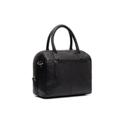 Styled Fit Perspective of Langton Full-Grain Leather Handbag 여성용 on Model - Natural Daylight Drape