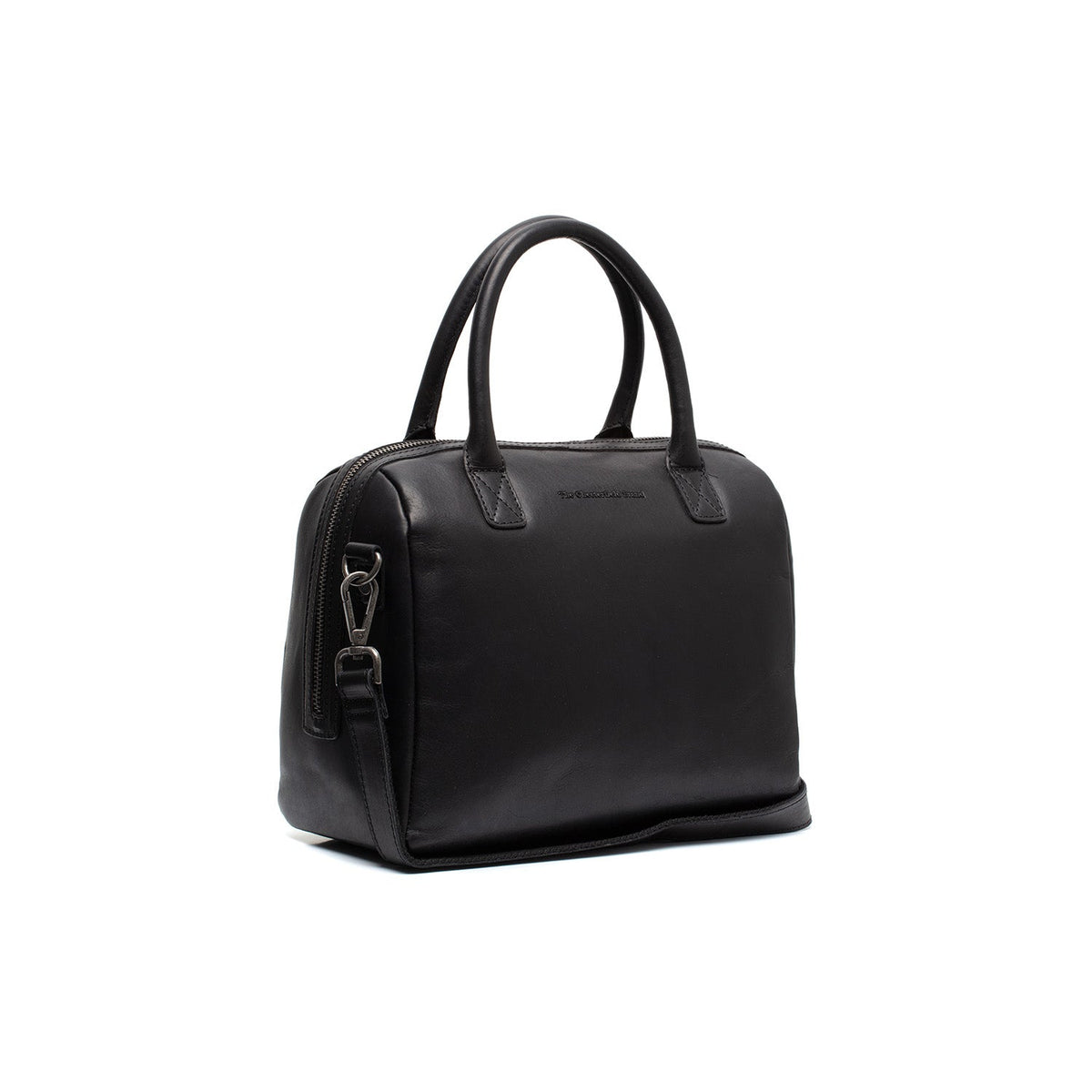 Langton Full-Grain Leather Handbag 여성용 in Classic 100% Full-Grain Leather - Front Profile View &amp; Tailored Silhouette | Buy Online