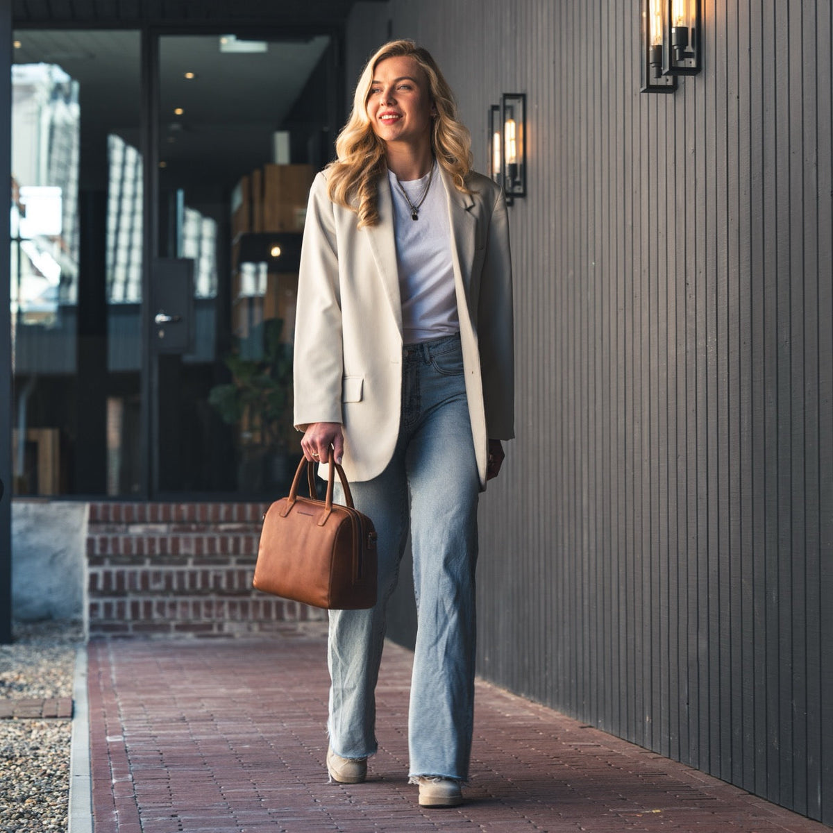 Langton Full-Grain Leather Handbag 여성용 – alternate product view 3
