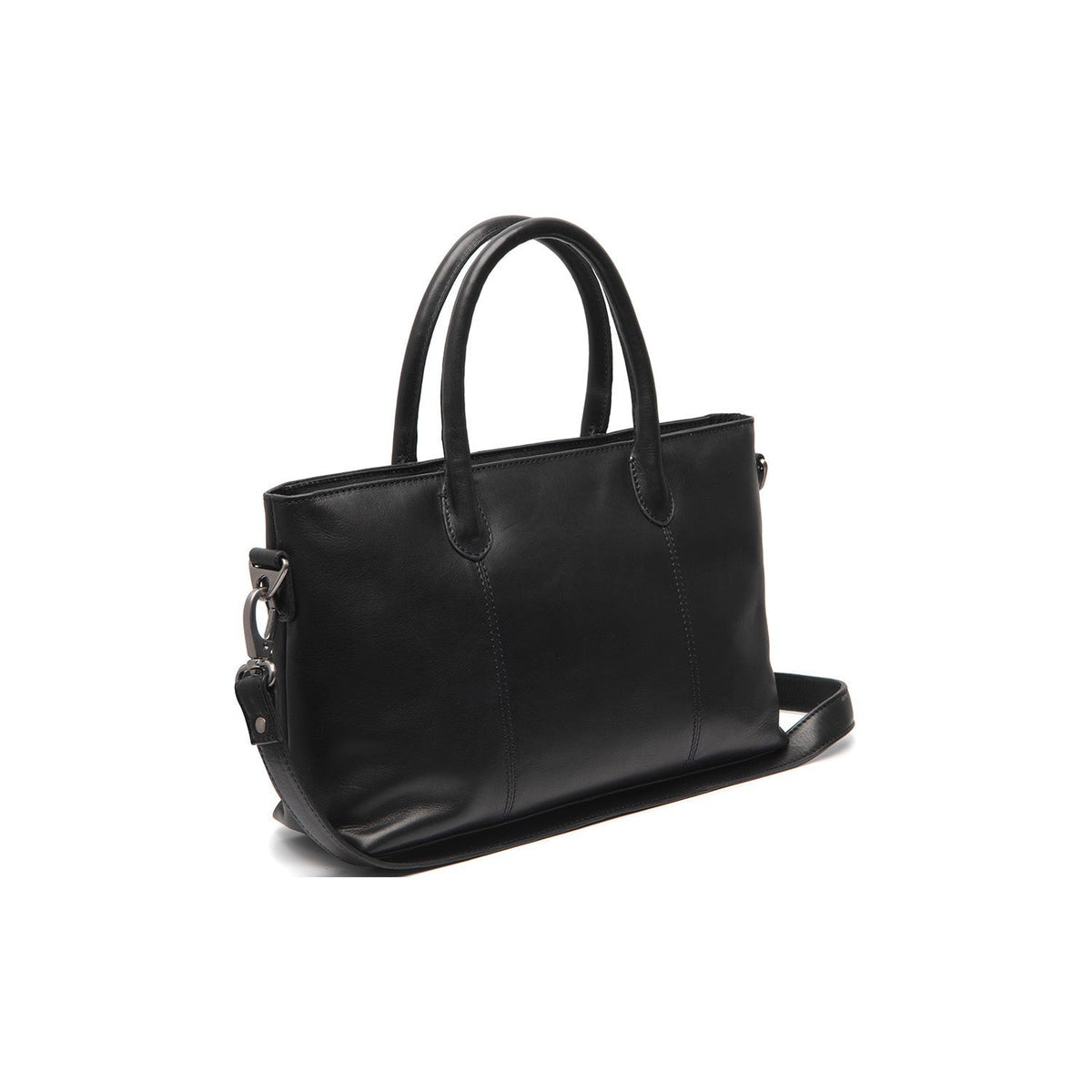 Pergamino Full-Grain Leather Handbag 여성용 in Classic 100% Full-Grain Leather - Front Profile View &amp; Tailored Silhouette | Buy Online