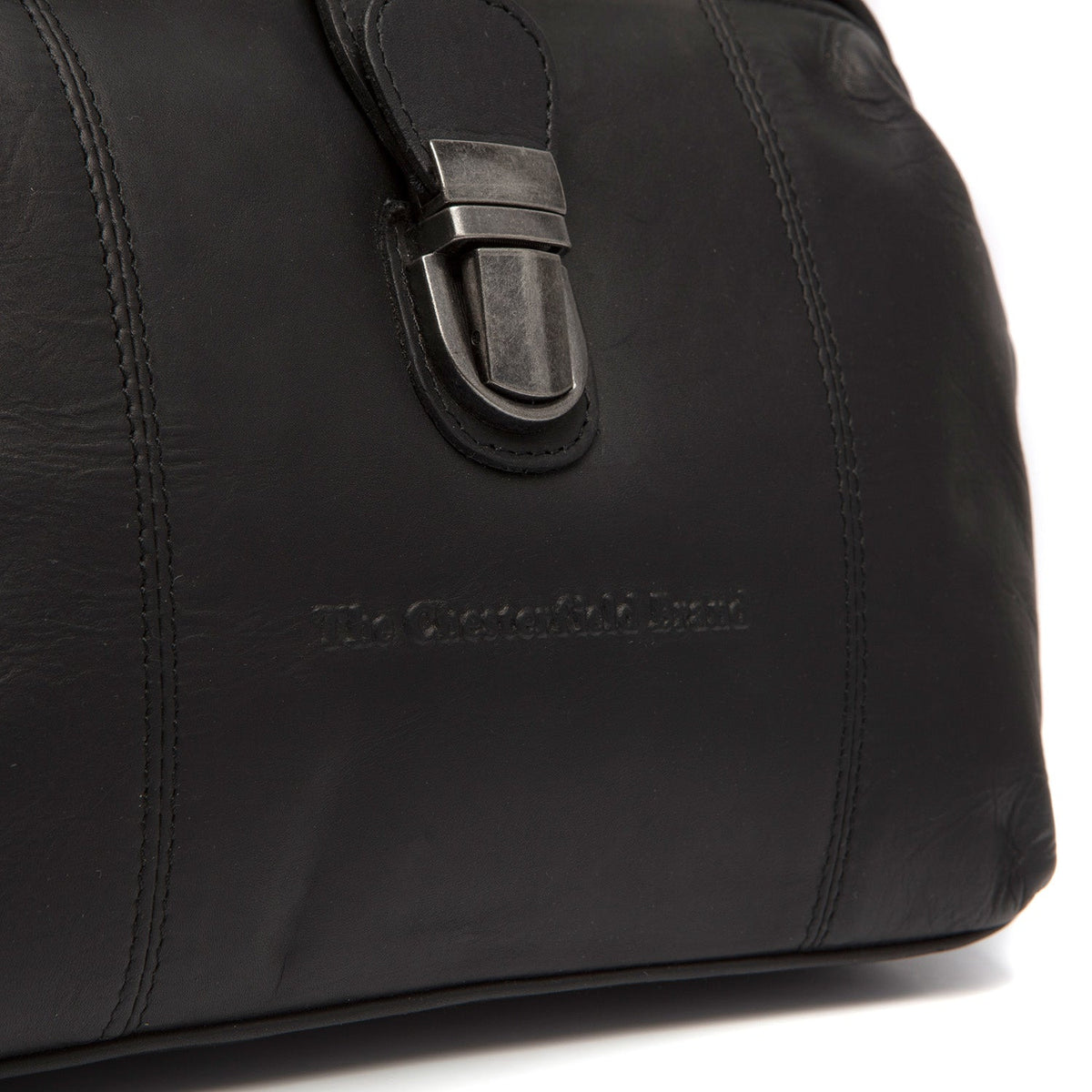 
클로즈업 상세 of Classic Collar & Heavy-Duty Zipper Hardware on Rachael 가죽 핸드백