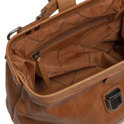 
Cognac Leather Handbag Rachael, detail view 1