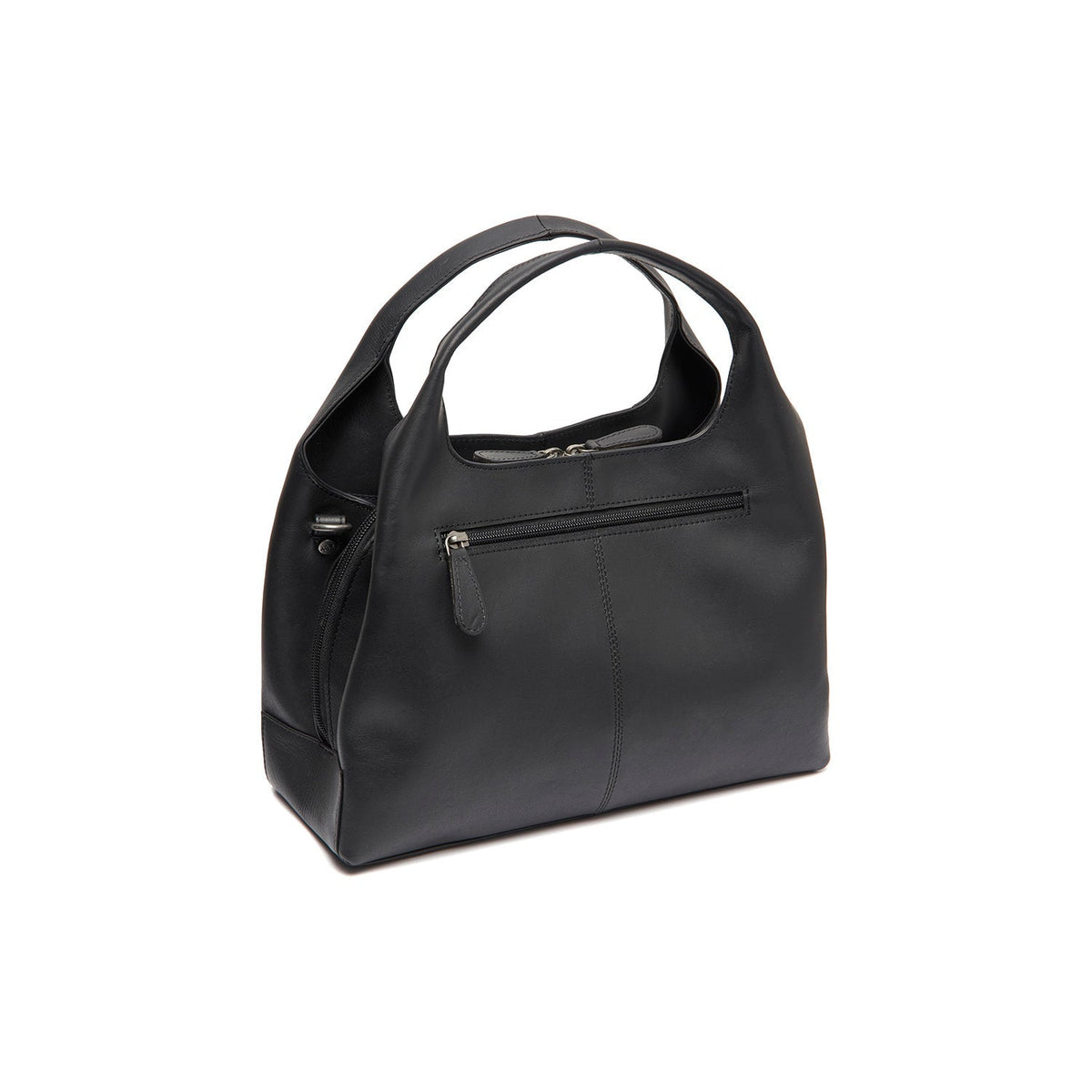 Styled Fit Perspective of Salina Full-Grain Leather Handbag 여성용 on Model - Natural Daylight Drape