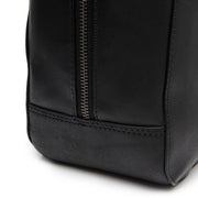 Solvin Full-Grain Leather Handbag 여성용 - Lateral Side Profile View Showing Sleeve Cut &amp; Athletic Taper Fit