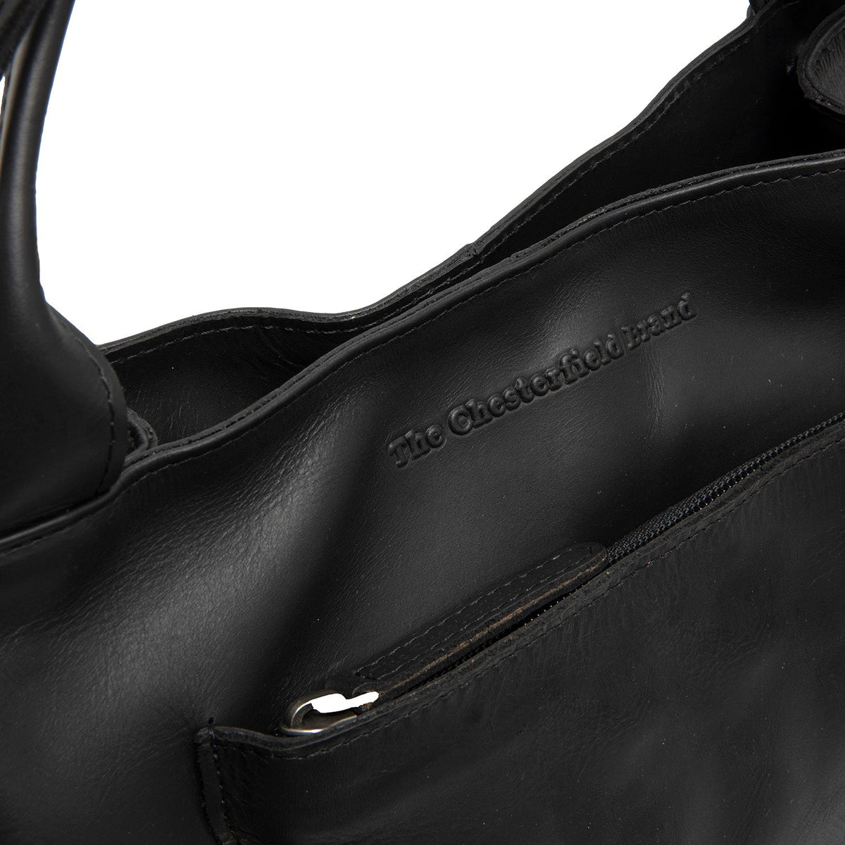 Tenara Full-Grain Leather Handbag 여성용 - Lateral Side Profile View Showing Sleeve Cut &amp; Athletic Taper Fit