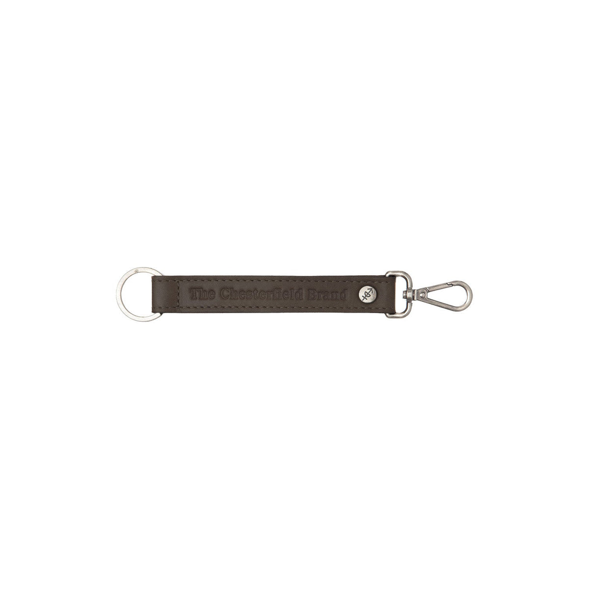 Leather Key Ring 여성용 in Classic 100% Full-Grain Leather - Front Profile View &amp; Tailored Silhouette | Buy Online