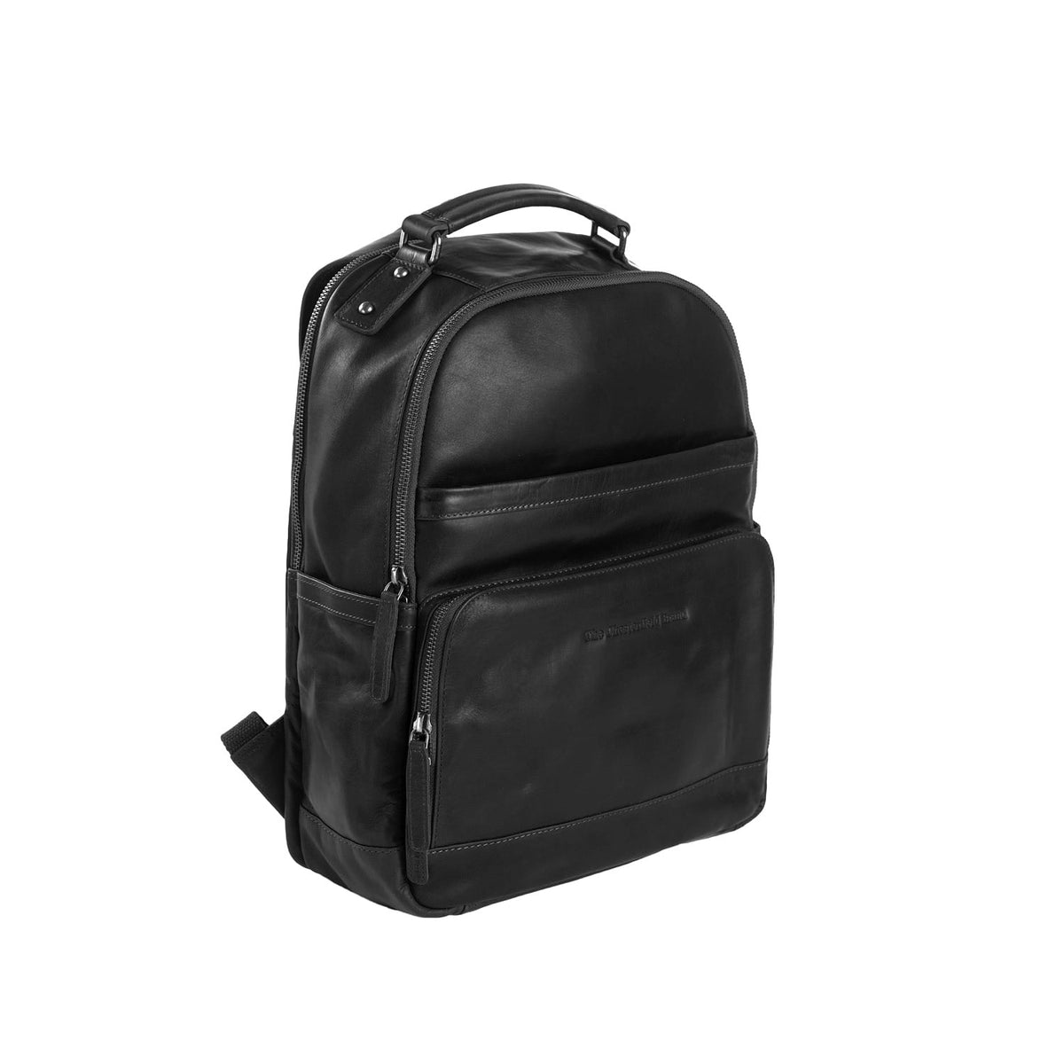 Austin Full-Grain Leather Laptop Backpack 여성용 in Classic 100% Full-Grain Leather - Full Exterior Front Profile View | Buy Online