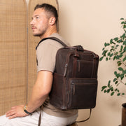 Calden Full-Grain Leather Laptop Backpack 여성용 – alternate product view 2
