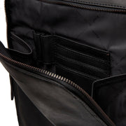 Solid Antique Brass Hardware &amp; Heavy-Duty Dual Zipper Detail on Jasper Full-Grain Leather Laptop Backpack 여성용