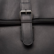 Solid Antique Brass Hardware &amp; Heavy-Duty Dual Zipper Detail on Larsson Full-Grain Leather Laptop Backpack 여성용