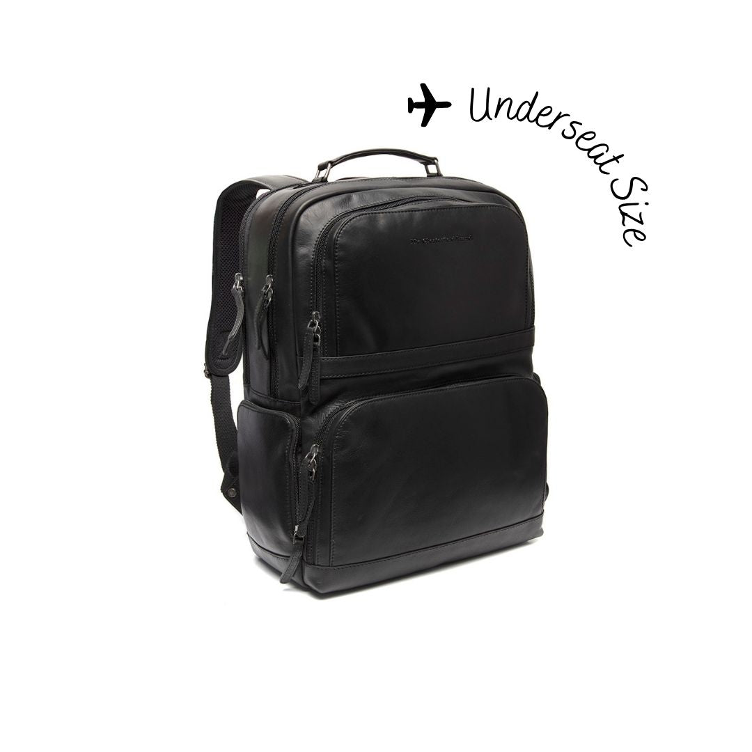 Lennox Full-Grain Leather Laptop Backpack 여성용 in Classic 100% Full-Grain Leather - Full Exterior Front Profile View | Buy Online