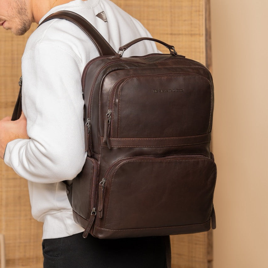Lennox Full-Grain Leather Laptop Backpack 여성용 – alternate product view 2