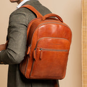 Maggiore Full-Grain Leather Laptop Backpack 남성용 – alternate product view 2
