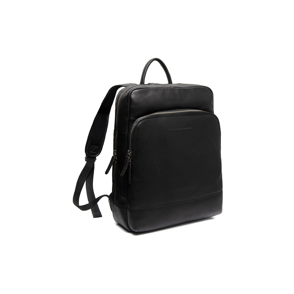 Nicola Full-Grain Leather Laptop Backpack 여성용 in Classic 100% Full-Grain Leather - Full Exterior Front Profile View | Buy Online