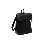 Savona Full-Grain Leather Laptop Backpack 여성용 in Classic 100% Full-Grain Leather - Full Exterior Front Profile View | Buy Online