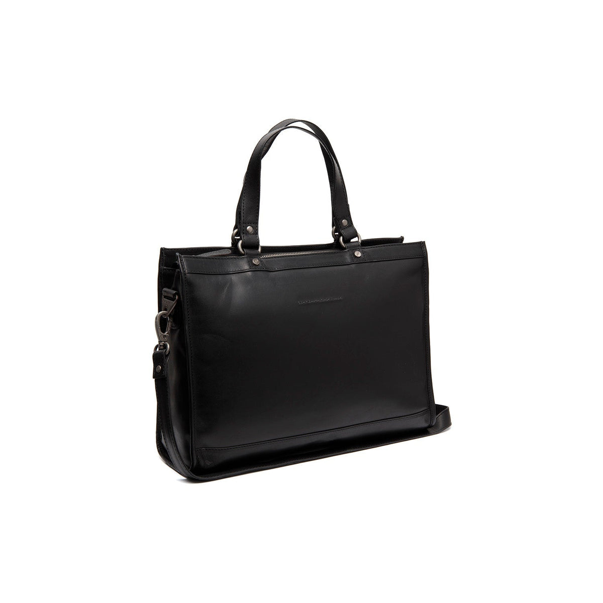 Manly Full-Grain Leather Laptop Bag 여성용 in Classic 100% Full-Grain Leather - Full Exterior Front Profile View | Buy Online