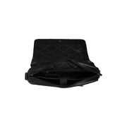 Richard Full-Grain Leather Laptop Bag 남성용 - Structured Side Profile Showing Gusset Depth &amp; Expansion Capacity
