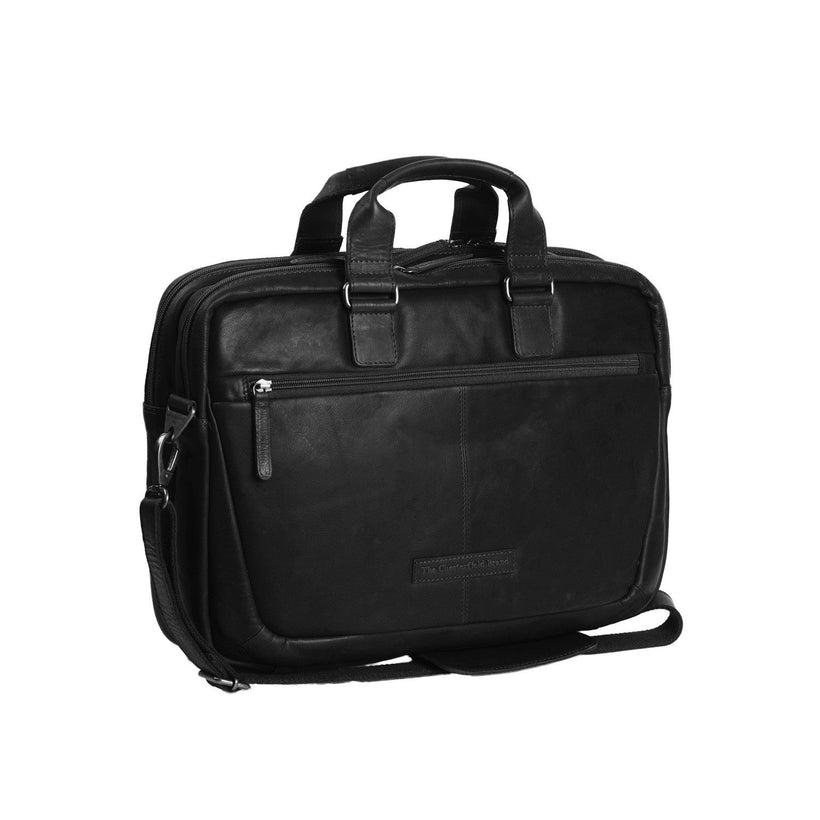 Seth Full-Grain Leather Laptop Bag 남성용