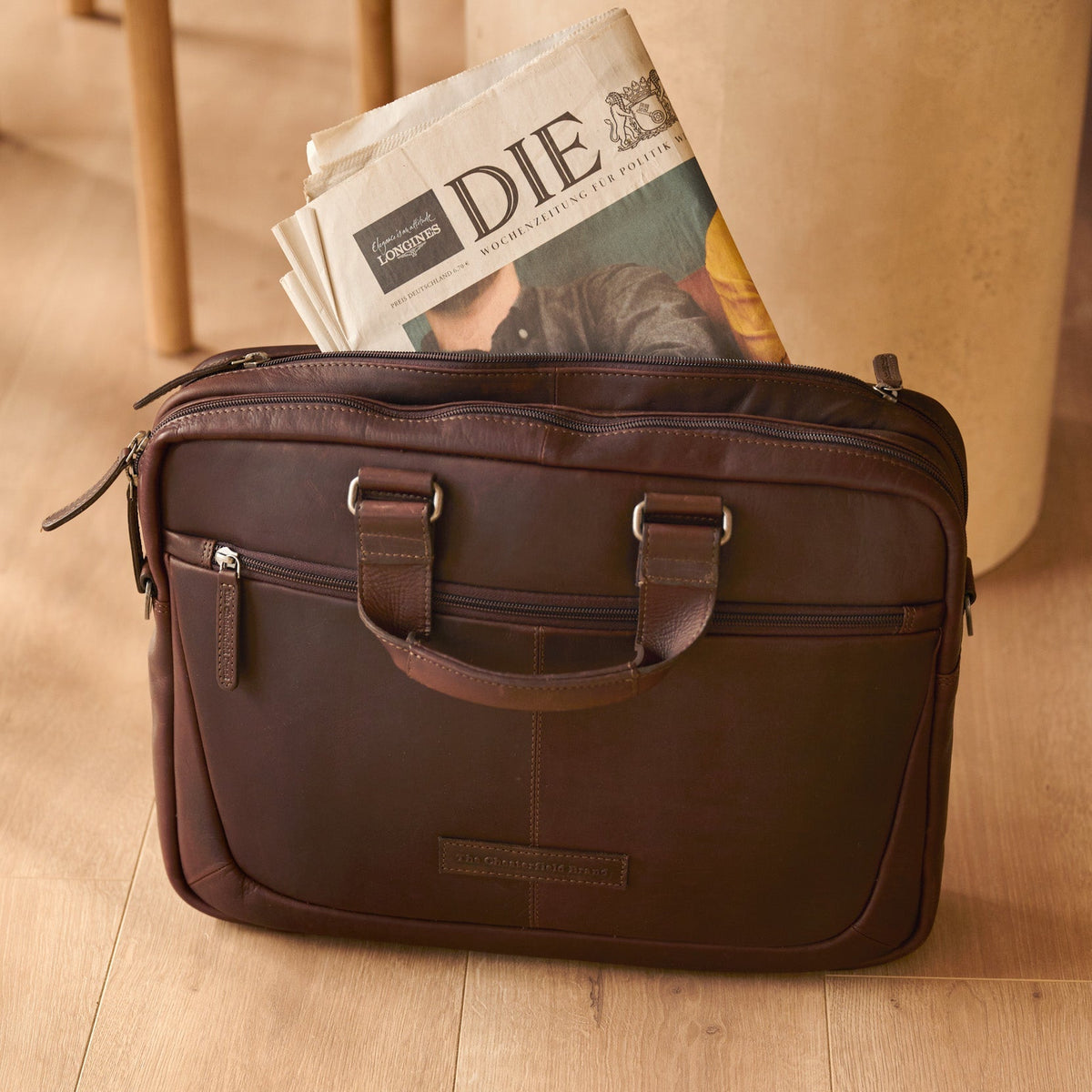 Seth Full-Grain Leather Laptop Bag 남성용 – alternate product view 2