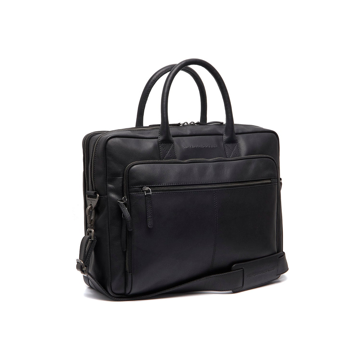 Tacama Full-Grain Leather Laptop Bag 여성용 in Classic 100% Full-Grain Leather - Full Exterior Front Profile View | Buy Online