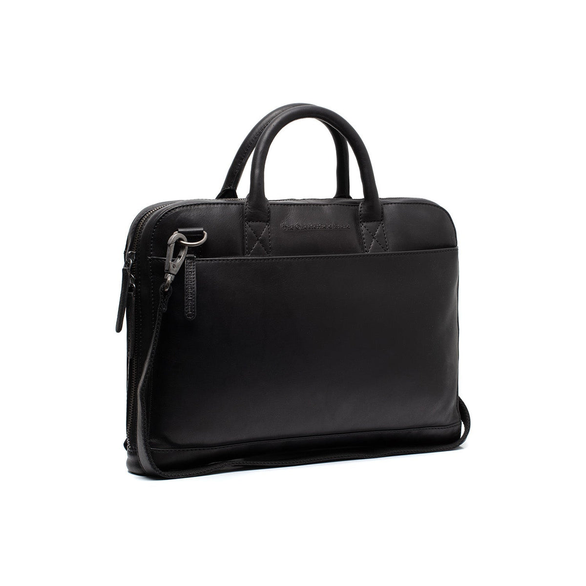 Tilbury Full-Grain Leather Laptop Bag 여성용 in Classic 100% Full-Grain Leather - Full Exterior Front Profile View | Buy Online