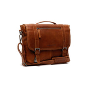 Veneto Full-Grain Leather Laptop Bag 여성용 in Classic 100% Full-Grain Leather - Full Exterior Front Profile View | Buy Online
