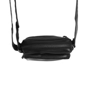 Styled Fit Perspective of Hamilton Full-Grain Leather Phone Bag 여성용 on Model - Natural Daylight Drape