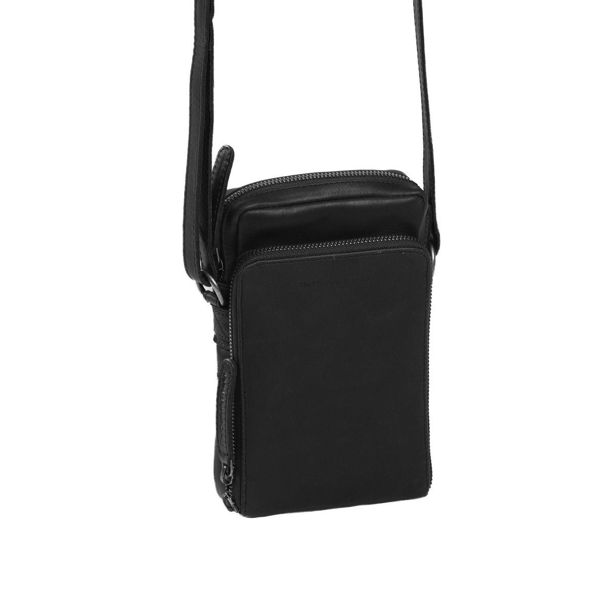 Hamilton Full-Grain Leather Phone Bag 여성용 in Classic 100% Full-Grain Leather - Front Profile View &amp; Tailored Silhouette | Buy Online