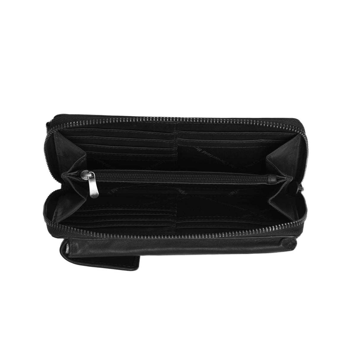 
Malaga 풀그레인 천연 가죽 Phone Bag - 입체 소매 커팅과 슬림 테이퍼드 핏을 보여주는 측면 뷰